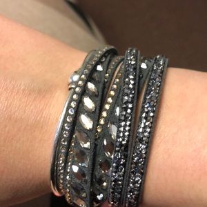 Touchstone Crystal Gray Bracelet